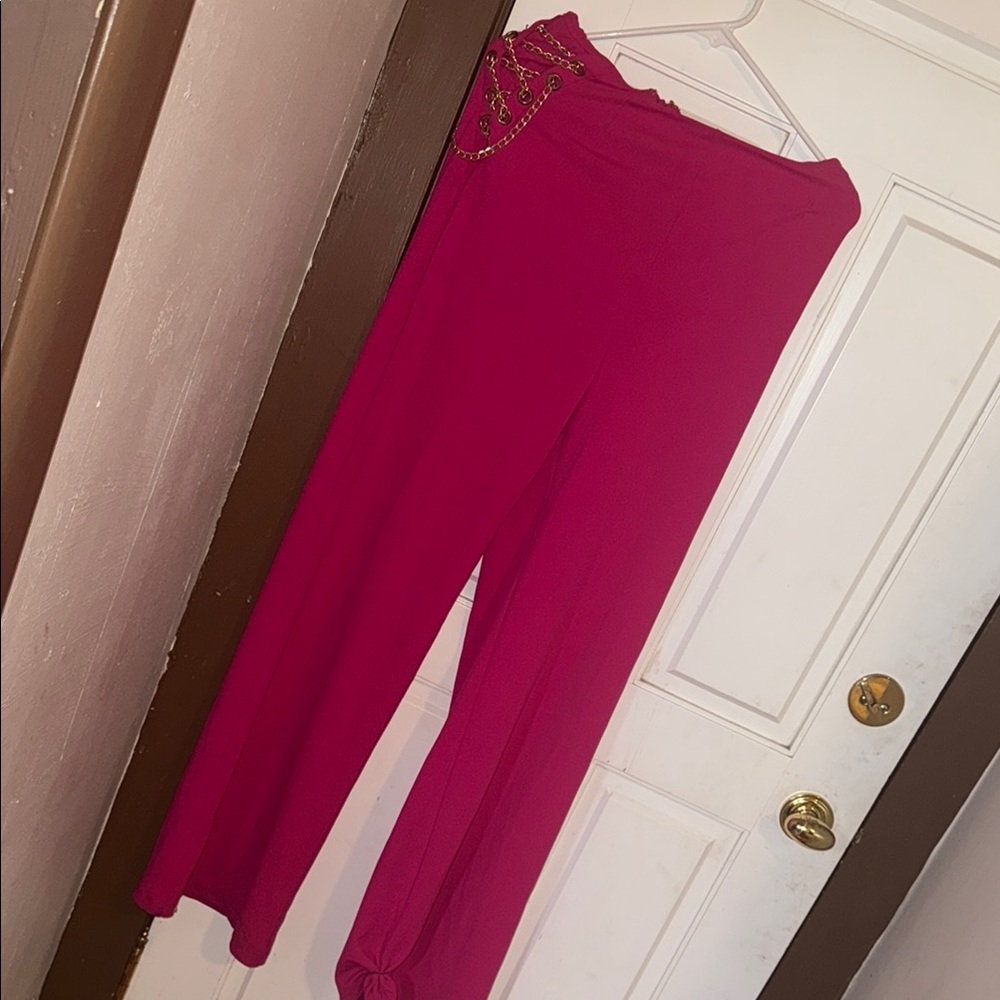 Elegant Valentine Pink Women's Pants